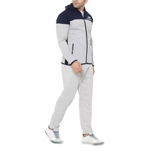 Survêtements en coton French Terry pour hommes, respirants, au design optimal, streetwear, vêtements de détente, ensemble deux pièces - Product Image 4