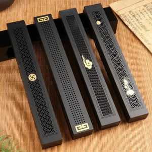 Handmade Wooden Incense <b>Burner</b> Set With Laser Cut Patterns And Decorative Inlays <b>For</b> Aromatic Use Air Incense Sticks Holder - Product Image 2