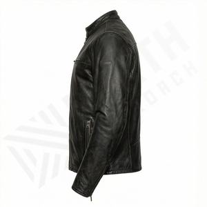 Veste de moto en cuir véritable pour homme de qualité supérieure, nouvelle arrivée, vestes de moto d'hiver, protections amovibles, personnalisables - Product Image 3