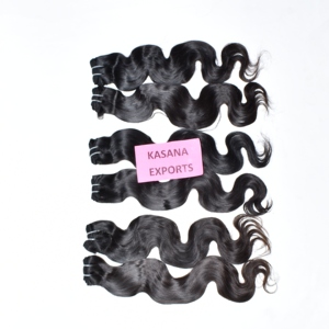 Bundle Natural Color Indian Hair Remy Lace Front Wigs Double Weft Machine Weaving Deep Wave 100% Virgin All Colors <b>Polybag</b> - Product Image 1