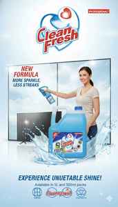 Pure Shine Glass <b>Cleaner</b> <b>Spray</b> for Mirrors Windows Kitchen and Bathroom Surfaces with Fast Acting Deep Cleaning Formula - Product Image 2