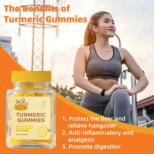 Gomas de curcumina, extracto de cúrcuma, comodidad articular antiinflamatoria, OEM ODM, Etiqueta Privada, fábrica de suplementos de hierbas - Product Image 4