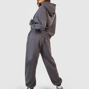 Custom Fashion Training Jogging Wear Tracksuits Women's Streetwear Tracksuit Set / Best Selling 100% Cotton Tracksuit OEM - Product Image 5