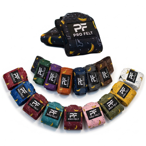 สายรัดข้อมือแบบสั่งทำ Pro Felt สำหรับยกน้ำหนัก ออกกำลังกายเพิ่มพลัง รองรับการฝึกซ้อม ปรับได้ ขนาด 18 นิ้ว - Product Image 1