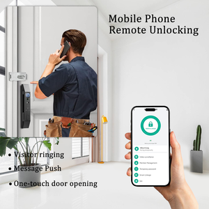 Popular <strong>Design</strong> <strong>Intelligent</strong> Digital Smart Lock Fully Automatic Tuya Wifi Fingerprint Door Lock with 4.5 Inch Screen - Product Image 5