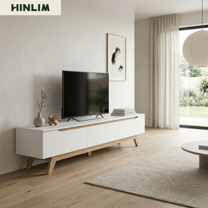 Nuhoom Durable Modern Classic Freestanding <b>TV</b> <b>Stand</b> with Storage Cabinet for 65-Inch and up Living Room Furniture - Product Image 4