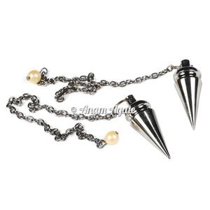 Péndulo de metal de latón 3 Péndulos de plata Isis plateados Herramientas de adivinación Péndulo de metal Curación de energía Comprar en línea de la India - Product Image 4