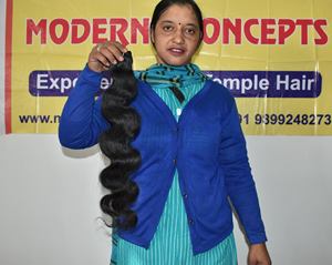 Extensiones de cabello humano de templo indio virgen alineado con cutícula sin procesar Color natural crudo Paquetes Bodywave baratos Cabello humano - Product Image 2