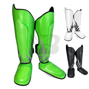 Protège-tibias de boxe Muay Thai sur mesure en polyester/EVA/néoprène, haute qualité, lavables, écologiques, fabricant OEM, différents modèles - Product Image 5