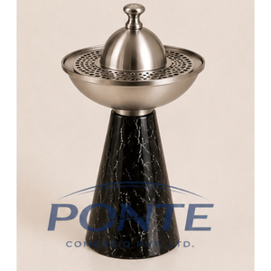 Quemador de Incienso de Mármol Natural, Moderno, de Acero Inoxidable, Mabkhara, Porta Incienso Árabe Oud para Decoración del Hogar y Regalos de Ramadán - Product Image 1