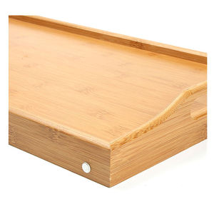 Foldable Bamboo Bed Tray <b>Table</b> for Breakfast, Wooden Serving Tray with Legs, Laptop Desk & Food Serving Tray for Bed & Sofa - Product Image 3