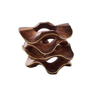 Ensemble d'anneaux de serviette en bois de luxe pour une expérience culinaire haut de gamme, offrant un style sophistiqué et un savoir-faire durable - Product Image 1