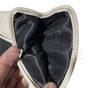 Guantes de Cuero Negros con Color en Contraste, Guantes de Invierno de Primera Calidad para Hombre y Mujer, Guantes de Cuero de Lujo al por Mayor - Product Image 4