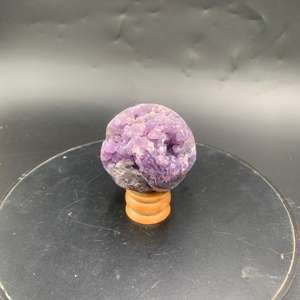 Sphère d'agate de raisin naturelle de 5 cm, pierre de cristal polie pour l'affichage décoratif et les sculptures de collection - Product Image 3