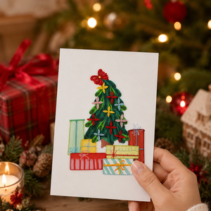 Elegantes Tarjetas de Felicitación Navideñas de Papel Quilling Hechas a Mano con Diseño de Árbol de Pino - Fábrica Mayorista OEM/ODM de Vietnam - Product Image 4