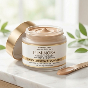 Premium Quality OEM Customizable Private Label Natural Whitening Brighten Moisturizer Waterproof Concealer Cream <b>Foundation</b> - Product Image 2