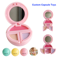 Kit de Maquillage Promotionnel pour Filles : Capsule Œuf Personnalisée en Plastique Sûr, Ensemble Cosmétique Jouet, Cadeaux pour Enfants, Kit Beauté Fard à Paupières et Rouge à Lèvres