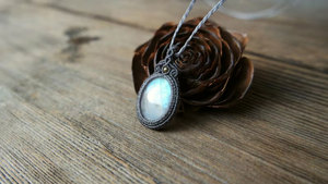 Collier pendentif bouddhiste en alliage de cuivre et de zinc, perle d'eau douce, fait à la main, style bohème, macramé, réglable, bijoux unisexe, papillon - Product Image 5