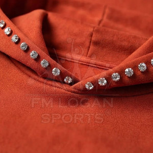 เสื้อฮู้ดผ้าฟลีซคอตตอน 100% สุดฮิตสำหรับฤดูหนาว ดีไซน์ประดับเพชรสะดุดตา เหมาะสำหรับผู้ชายใส่ลำลองทุกวัน - Product Image 6