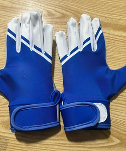 Custom American Football <b>Gloves</b> Breathable Polyester Velcro Closure Unisex Adult All Seasons Solid Color Regular Fit - Product Image 5