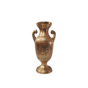 Vase à fleurs en laiton de style mi-siècle et pots de fleurs artificielles, portables, légers, vintage, pour mariages et événements - Product Image 1