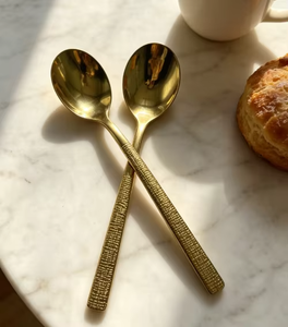 Ensemble de couverts de luxe écologiques en acier inoxydable, design exceptionnel, finition miroir, compatible lave-vaisselle, contemporain, personnalisé - Product Image 2