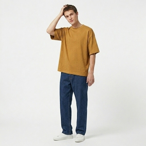 Camiseta Oversize Personalizada para Hombre, 100% Algodón, Impresión 3D, 240GSM, Gruesa, Transpirable, Estilo Vintage, para Logotipo Personalizado, Venta al Por Mayor - Product Image 1