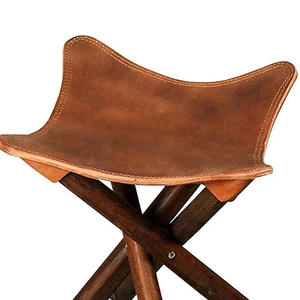 Silla Plegable de Caza de Cuero Genuino de Alta Calidad, Novedad 2026, Portátil, Agradable al Tacto, Asiento Triangular para Acampar al Aire Libre - Product Image 4