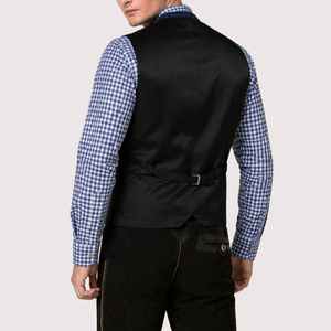 Nueva Colección de Chalecos para Hombre, 100% Poliéster, Reversible, Bordado, Estilo Bávaro, Oktoberfest, Elegante - Product Image 3