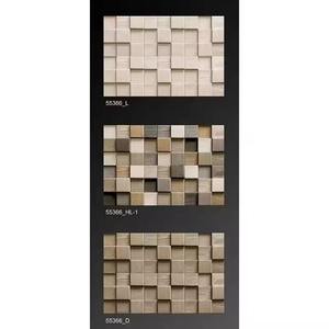 Azulejos de cerámica para pared de 30x45 cm, color marrón, 300x450 mm, diseño de madera, decoración 3D, azulejos de cerámica rotos en oferta. - Product Image 3