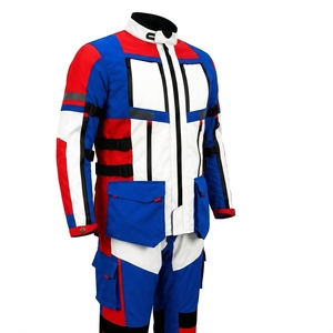 Traje de motocicleta de 3 capas para hombre, impermeable, de poliéster, protección para todas las estaciones, multicapa, para carreras de motocicleta - Product Image 6