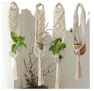 Large Macrame Plant Hanger Customized Macrame Plant Hanger for <b>Wall</b> and Window Decoration - Product Image 1