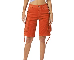 Prix d'usine – Nouveaux shorts cargo en jean respirants pour femmes, style streetwear, délavage vintage, 100 % coton, commande en gros pour l'inventaire de mode boutique - Product Image 5