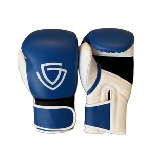 Gants de boxe en cuir de vachette de haute qualité, personnalisés, respirants et absorbant l'humidité, avec fermeture - Product Image 1