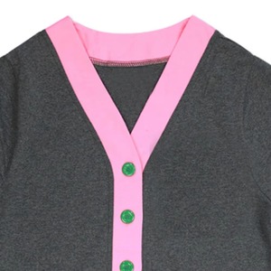 Unisex High Quality Breathable Double Breasted Wool/Acrylic <b>Cardigan</b> <b>Sweater</b> Knitted Anti-Wrinkle Jacquard Design V Neck Women's - Product Image 2