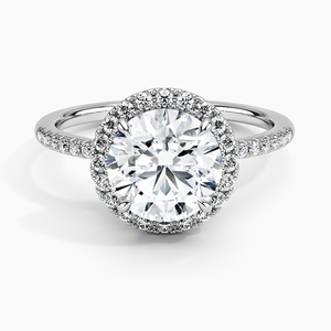 Bague BOJ 029 en argent 925 avec diamant blanc rond taille Cambria Halo 2 carats couleur D VVS1 Moissanite certifiée GRA – Offre à prix réduit - Product Image 1