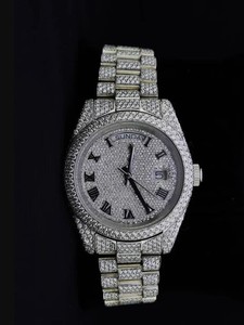Luxury Custom <b>Men's</b> <b>Mechanical</b> <b>Watch</b> with 100% Pass Diamond Tester VVS Moissanite Iced Out Hand Made <b>Watch</b> <b>for</b> <b>Men</b> or Women - Product Image 1