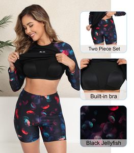 Meilleures ventes : Haut de surf anti-UV à manches longues pour femme, personnalisé, de haute qualité, imprimé, pour la natation - Product Image 3