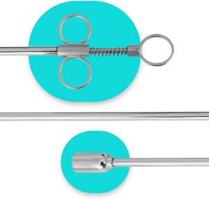 Pistola de Bolas de 14.75 Pulgadas con Clip de Resorte y Cabeza de Metal de Latón de 1.25, Herramienta Veterinaria Duradera para Administración Eficiente de Medicamentos - Product Image 2