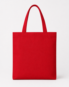 Red <b>Canvas</b> <b>Tote</b> Bag with Letter Print Large Beach Use Groceries Bag Hand Length Handle - Product Image 3