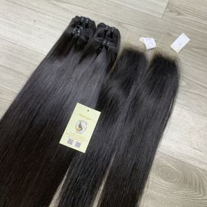 Os droit 2x6 HD pour les extensions de dentelle frontale et de trame Double faisceau dessiné cheveux humains vietnamiens de haute qualité du Vietnam - Product Image 2