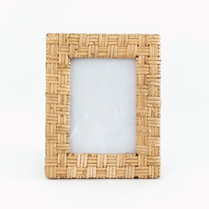 <b>Rattan</b> Wooden Cane Decorative Picture <b>Frame</b> Table Decor for Your Marriage Gift in United States for Special Day Direct From Manu - Product Image 4