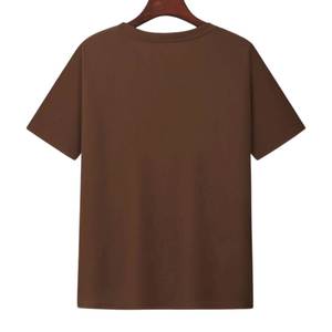 OEM Men's <b>Polyester</b> Nylon T Shirt Short Sleeve Crew Neck Plain Solid Color Casual Blank Wholesale Supplier - Product Image 4