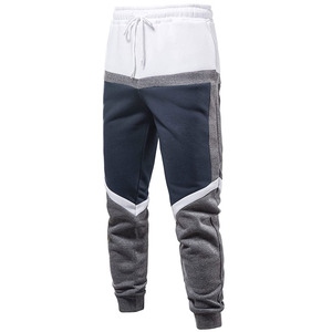 Pantalones Deportivos Unisex con Bloques de Color, Cierre con Cordón, Bolsillos Laterales, Ropa Casual de Otoño, Mezcla de Poliéster y Algodón - Product Image 3
