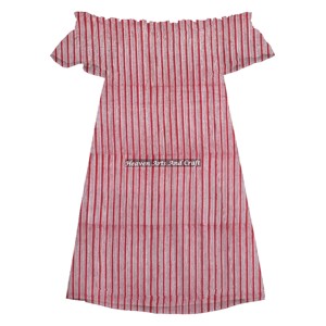 Robe décontractée pour femme, coupe épaules dénudées, motif découpé, imprimé artisanal, collection été 2026, style maillot de bain, meilleure vente - Product Image 3