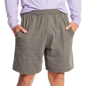 Pantalones Cortos de Felpa 100% Algodón para Hombre, Tela Premium Transpirable de Secado Rápido, Cintura Elástica con Cordón Ajustable, Estilo Casual - Product Image 1