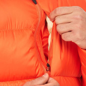 Wholesale Custom Logo Front <b>Hooded</b> 100% Polyester <b>Men</b> <b>Puffer</b> <b>Jacket</b> Waterproof Breathable Outdoor Winter Use - Product Image 3