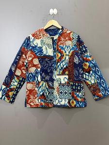 Veste matelassée d'hiver imperméable et respirante brodée de fleurs pour femme, col en V, manches longues, rembourrage en coton standard, automne, modèle simple - Product Image 5