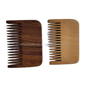Peine Desenredante de Madera Ligero de Dientes Anchos Personalizado, Diseño Antiguo, Tamaño de Bolsillo, para Uso Doméstico, Hombres, Mujeres, Novias, Manualidades - Product Image 2