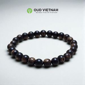 Handmade Vietnam Underwater Agarwood <b>Bracelet</b> 6mm 25 Beads Oud UOB625 - Product Image 4